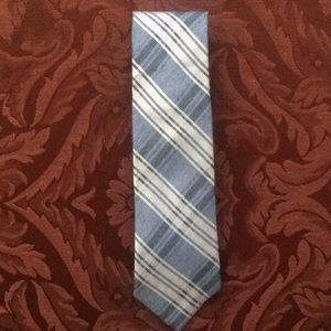 New Calvin Klein Blue Plaid Tie